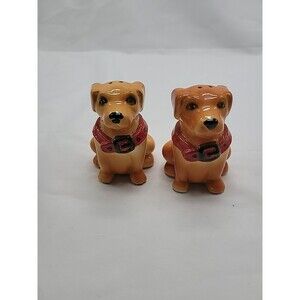 GKAO Golden Retriever Dog Salt Pepper Shaker Set